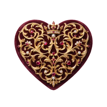 heart with crown png - Heart Png Png