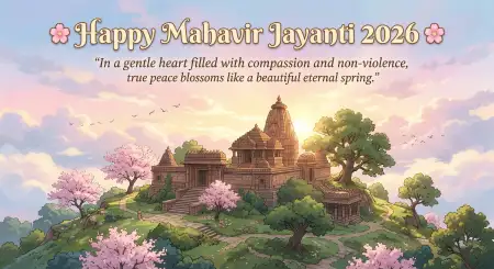 Heartfelt Mahavir Jayanti 2026 Greetings And Wishes - Free Wishes Download