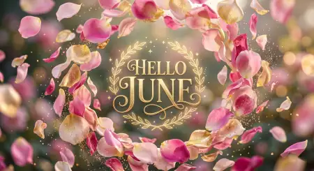 Hello June Floral Social Media Template - Free Hello June Download