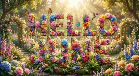 Hello June Flower Garden Wallpaper - Free Hello June Download