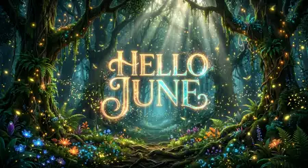 Hello June Nature Inspired Background - Free Hello June Download
