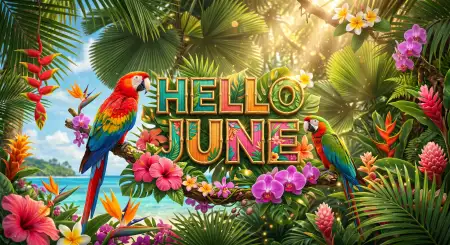 Hello June Sunny Beach Wallpaper - Free Hello June Download