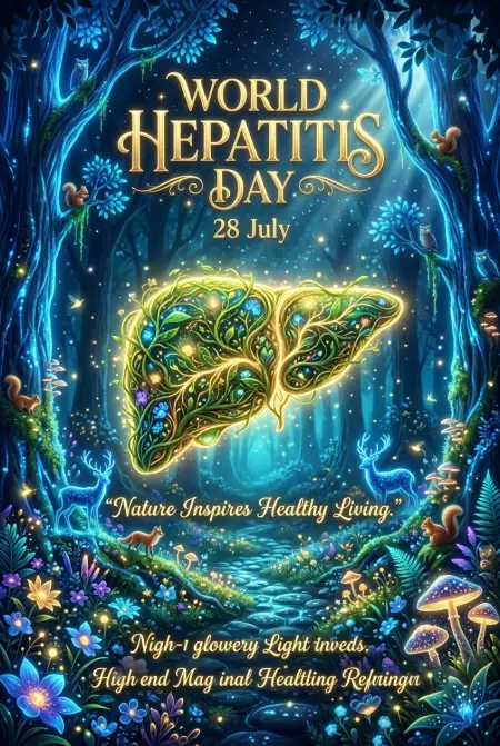 Hepatitis Awareness Digital Art - Free World Hepatitis Day 2026 Download