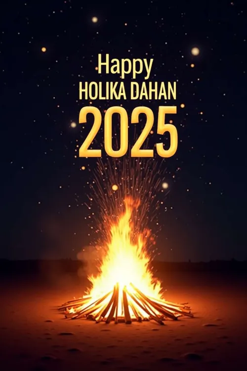 high-quality happy holika dahan 2025 visuals capturing festive fire and tradition