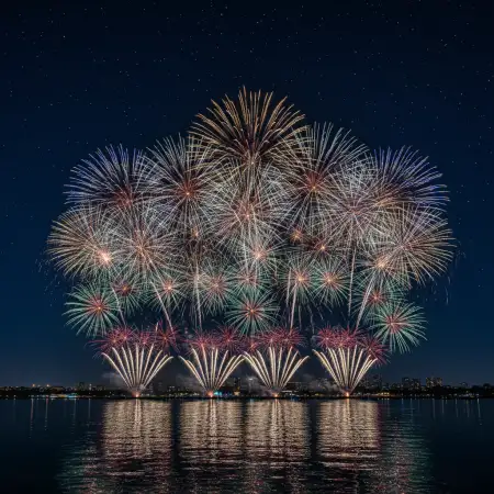 High Resolution New Year Fireworks Background - Free New Year Fireworks Background Download