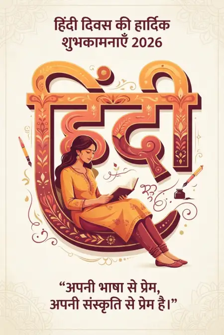 hindi diwas facebook post wishes 2026 - Happy Hindi Diwas Wishes 2026