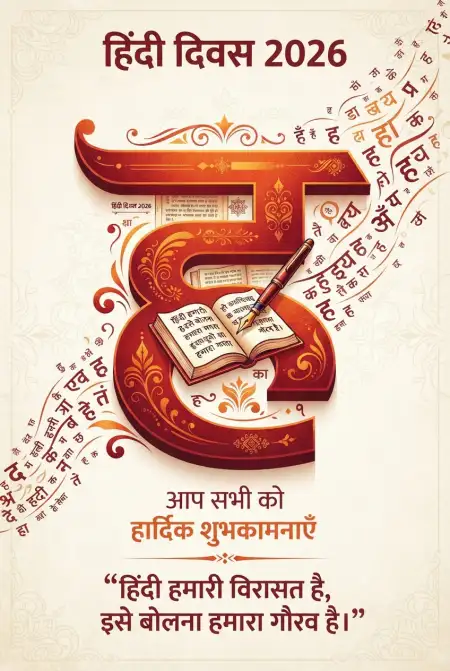 hindi diwas shubhkamna sandesh 2026 - Happy Hindi Diwas Wishes 2026