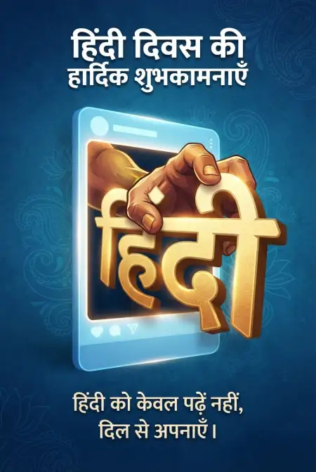 hindi diwas social media wishes 2026 - Happy Hindi Diwas Wishes 2026