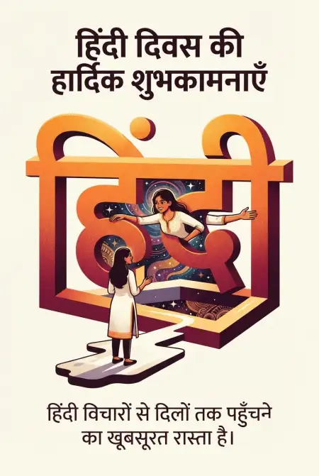 hindi diwas status images 2026 - Happy Hindi Diwas Wishes 2026