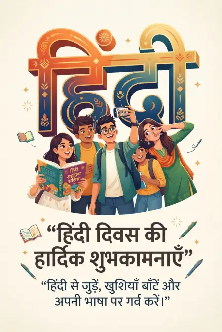 hindi diwas wishes for students 2026 - Happy Hindi Diwas Wishes 2026