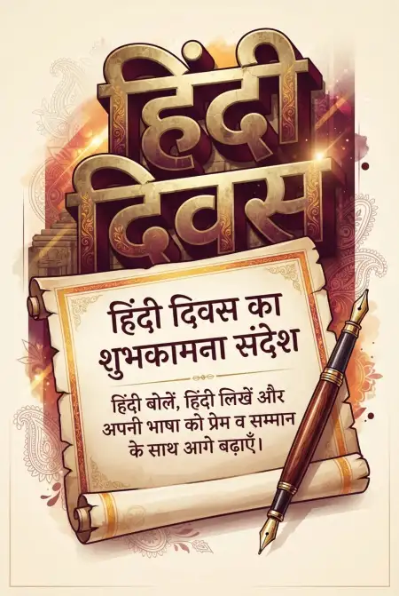 hindi diwas wishes images for whatsapp 2026 - Happy Hindi Diwas Wishes 2026