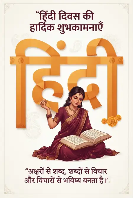 hindi diwas wishes in hindi images 2026 - Happy Hindi Diwas Wishes 2026