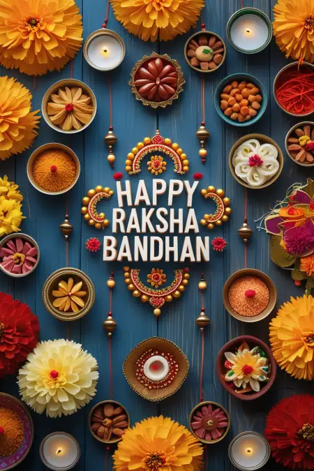 Hindi Raksha Bandhan Background With Text - Free Raksha Bandhan Background Download