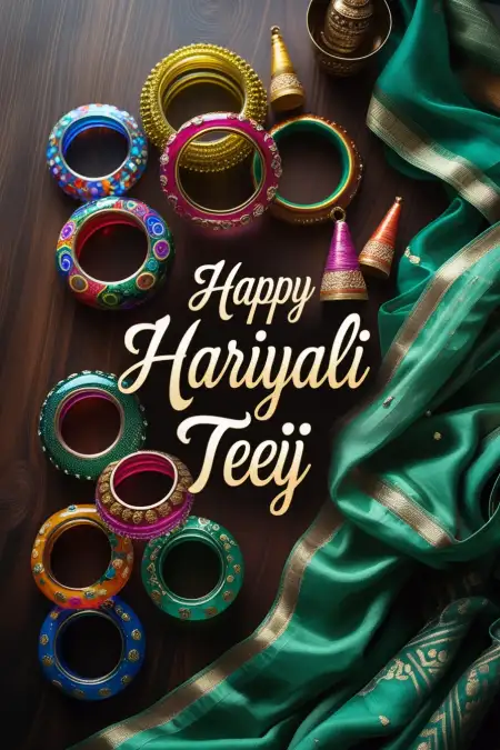 Hindi Text Wishes For Hariyali Teej - Free Happy Hariyali Teej Download