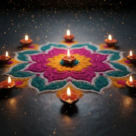 Free Hindu Diwali Background With Om And Diya Symbols Background Download