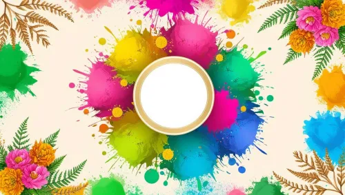 holi background transparent with colors