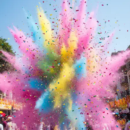 Free Holi Background With Gulal Powder Background Image Download