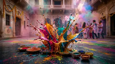 Holi Poster Background For Print Poster - Free Holi Poster Background Download