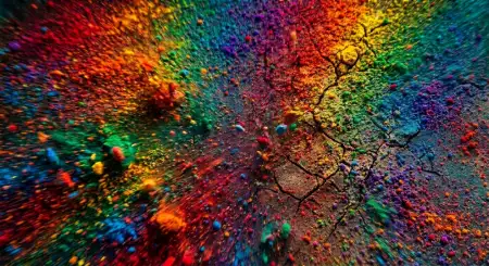 Holi Poster Background With Rainbow Colors - Free Holi Poster Background Download