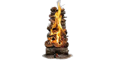 Free Holika Dahan Bonfire Isolated Png Transparent PNG Download