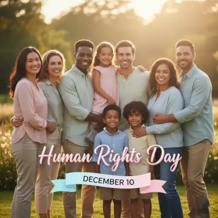 Free Human Rights Day Digital Drawing Concept Background Download
