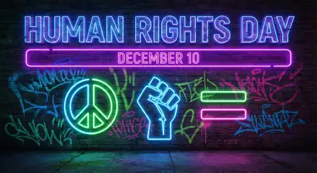 Free Human Rights Day Educational Poster For Schools Background Download