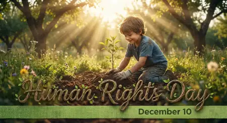 Free Human Rights Day Peaceful Protest Illustration Background Download