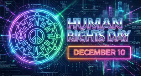 Free Human Rights Day Theme Based Poster Png Background Download