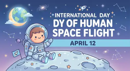 Human Space Flight Banner Png - Free International Day Of Human Space Flight 2026 Download