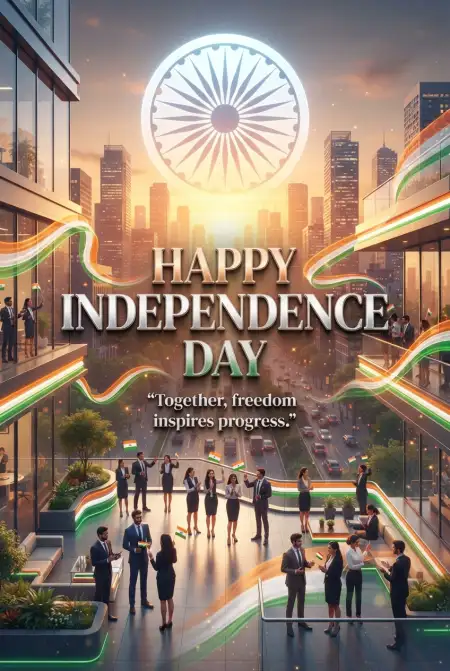 Independence Day 2026 Corporate Wishes - Free Indian Independence Day Wishes 2026 Download