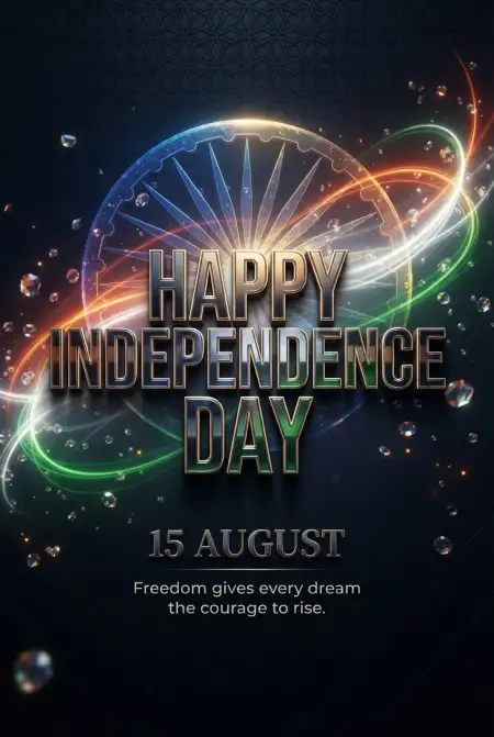Independence Day 2026 Printable Wishes - Free Indian Independence Day Wishes 2026 Download