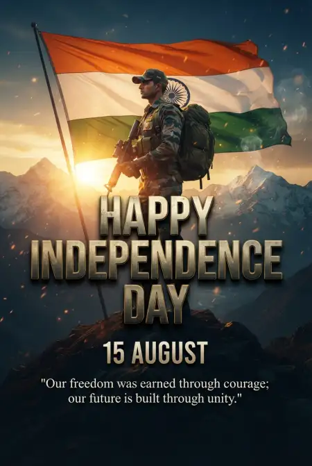 Independence Day 2026 Viral Wishes Images For Facebook - Free Indian Independence Day Wishes 2026 Download
