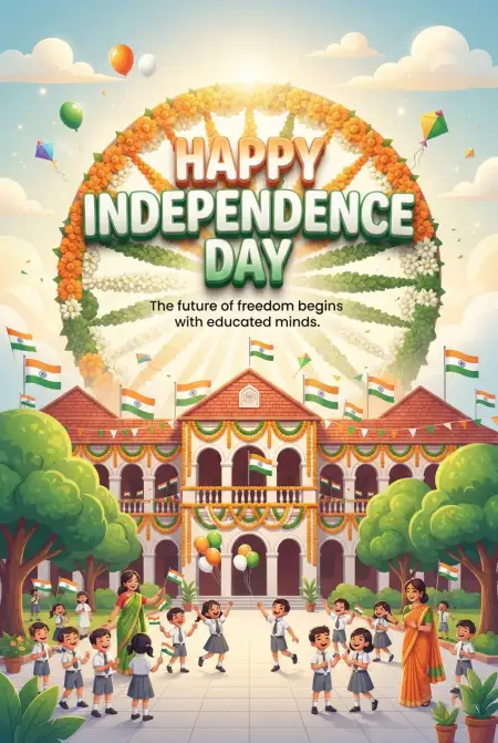 Independence Day Wishes 2026 For School Celebration - Free Indian Independence Day Wishes 2026 Download