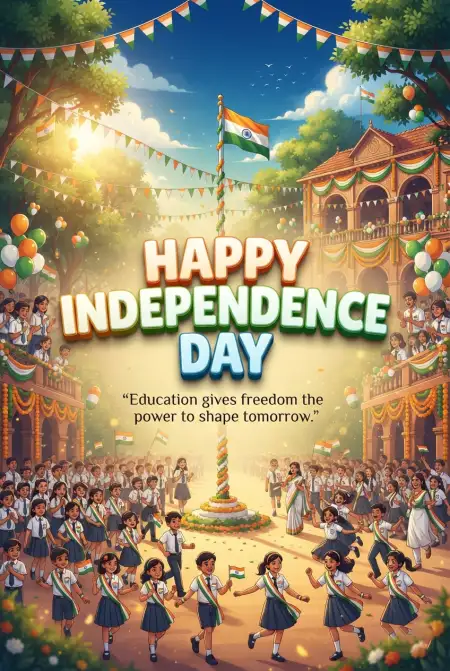Independence Day Wishes 2026 For Students - Free Indian Independence Day Wishes 2026 Download