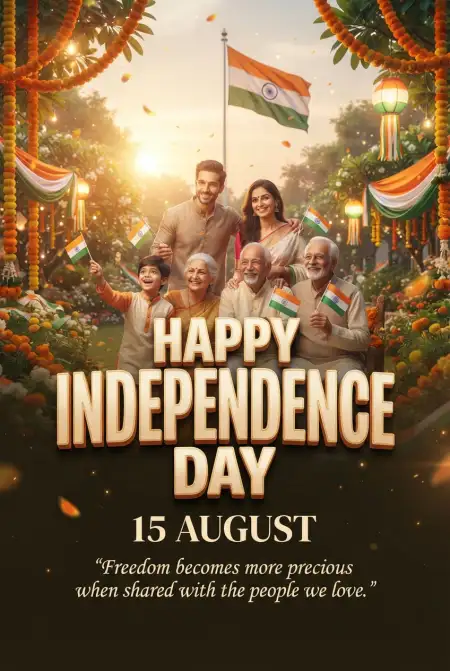 Independence Day Wishes 2026 Status Images - Free Indian Independence Day Wishes 2026 Download