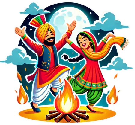 india lohri png transparent background