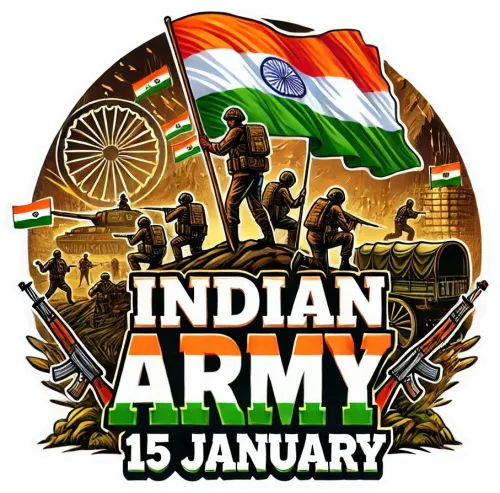 indian army day png 2025 with slogans