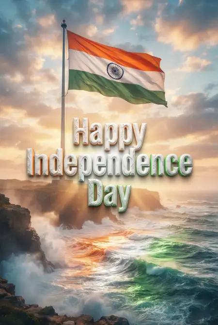 Indian Flag 15 August Poster 2026 - Free Independence Day Poster 2026 Download