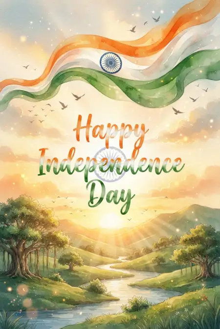 Indian Flag Independence Day Poster 2026 - Free Independence Day Poster 2026 Download