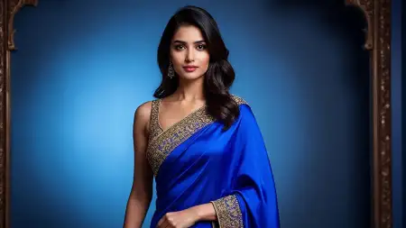 Indian Girl In Blue Saree Picture Hd - Free Free Blue Picture Download