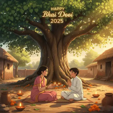 Inspirational Happy Bhai Dooj 2025 Wishes For Siblings - Free Happy Bhai Dooj 2025 Wishes Download