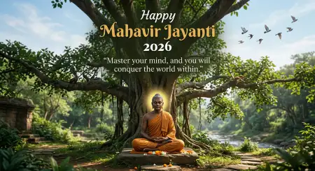 Inspirational Mahavir Jayanti 2026 Wishes Messages - Free Wishes Download