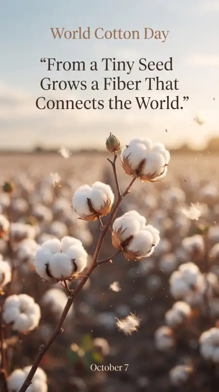 inspirational world cotton day quotes