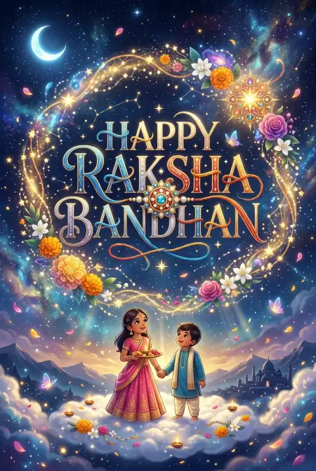 Free Inspiring Raksha Bandhan Wishes For Children Image Download