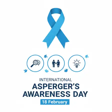 Free International Aspergers Awareness Day 18 February Celebration Ideas Background Download