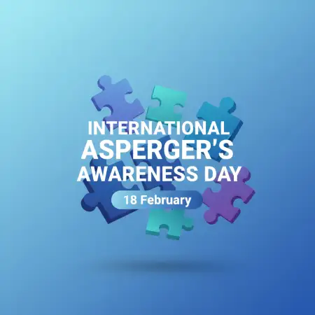 Free International Aspergers Awareness Day Inclusive Education Slogan Background Download