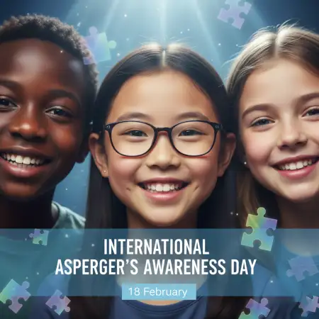 Free International Aspergers Awareness Day School Program Ideas Background Download