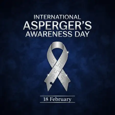 Free International Aspergers Awareness Day Typography Poster Background Download
