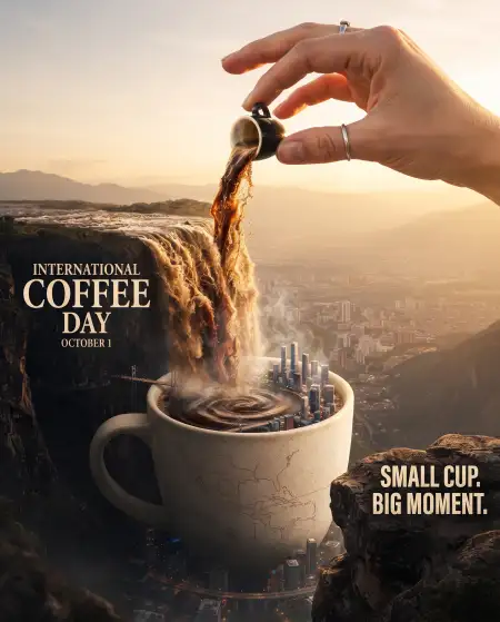 international coffee day 2026 creative poster - International Coffee Day 2026