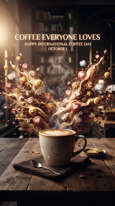 international coffee day 2026 creative social media design - International Coffee Day 2026